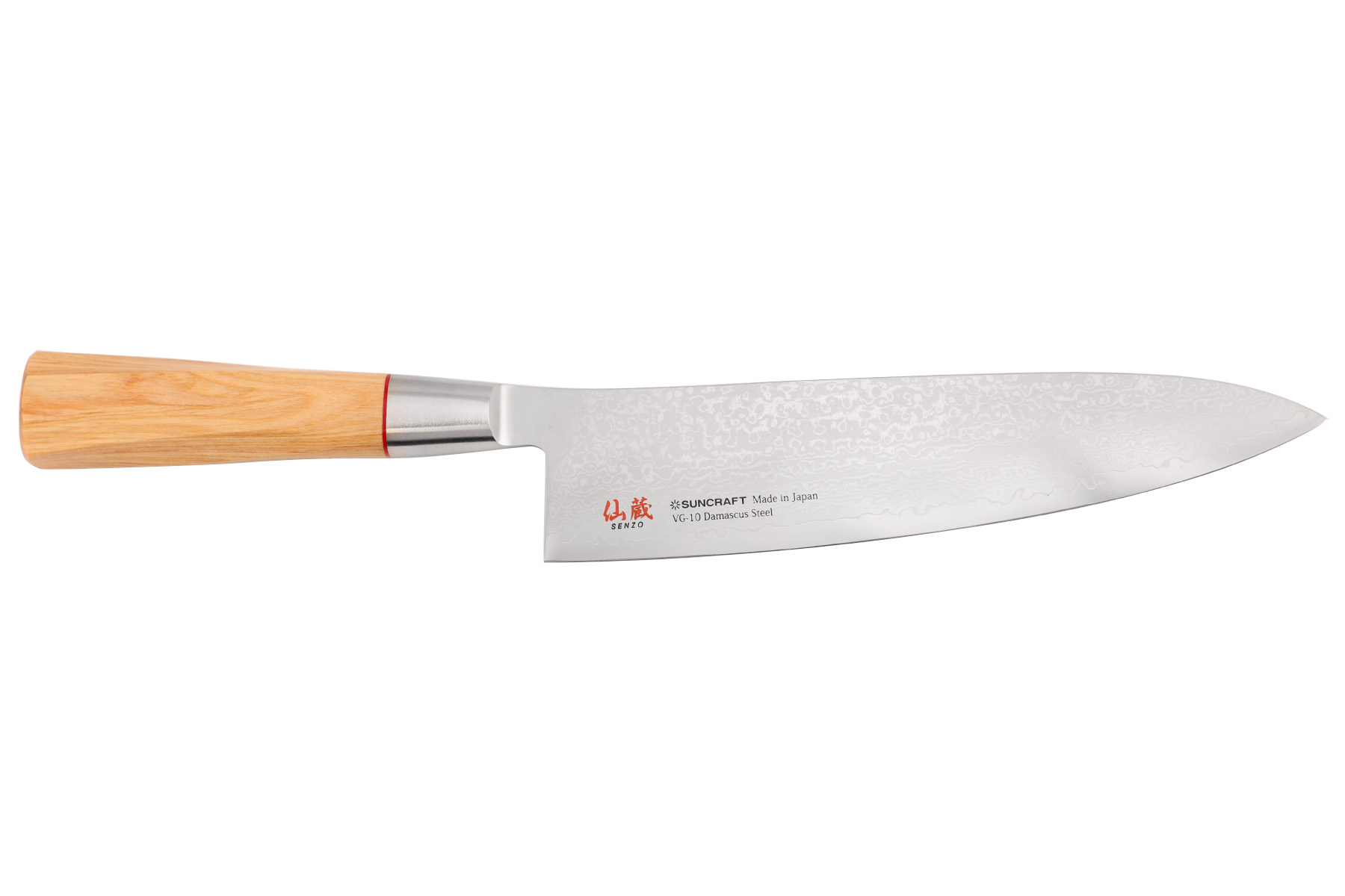 Couteau japonais Suncraft Senzo Twisted - Couteau chef 20 cm